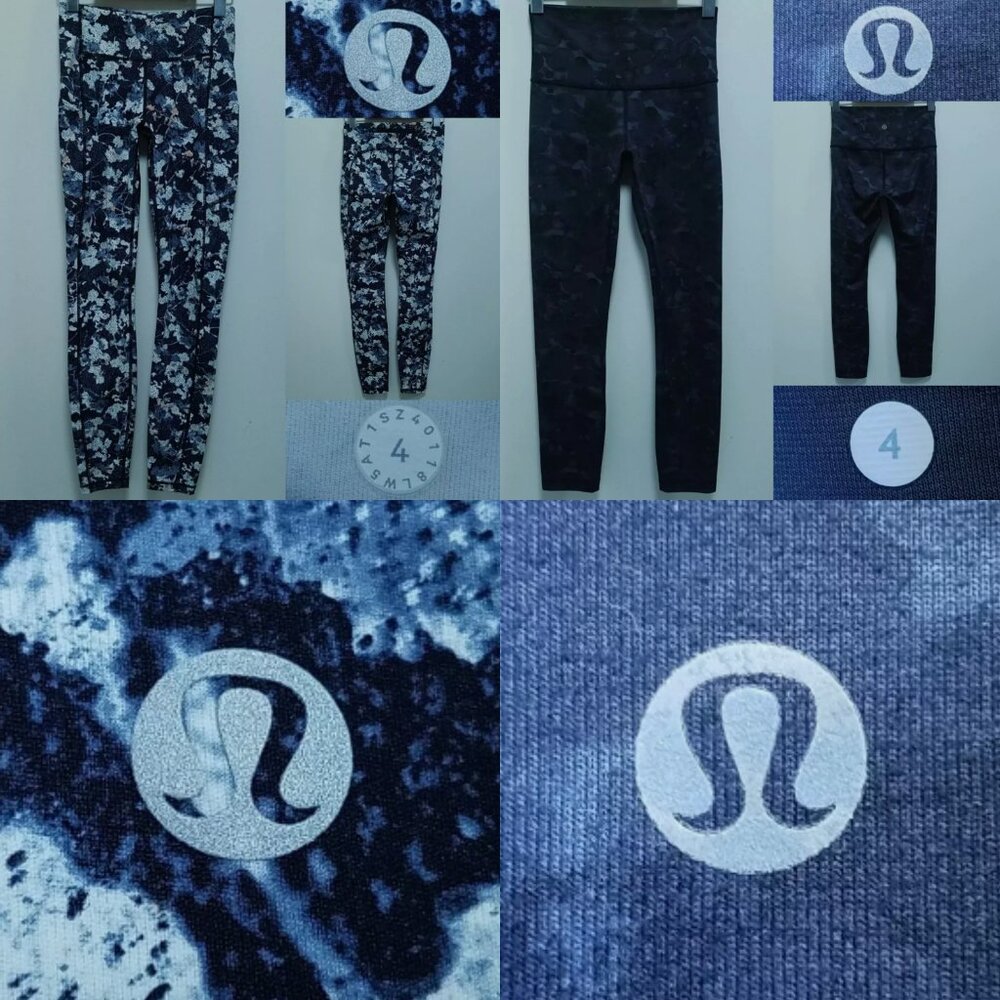 2 Lululemon Speed Up Tight Full-On Luxtreme Spring Bloom High Times 4 XS Bundle